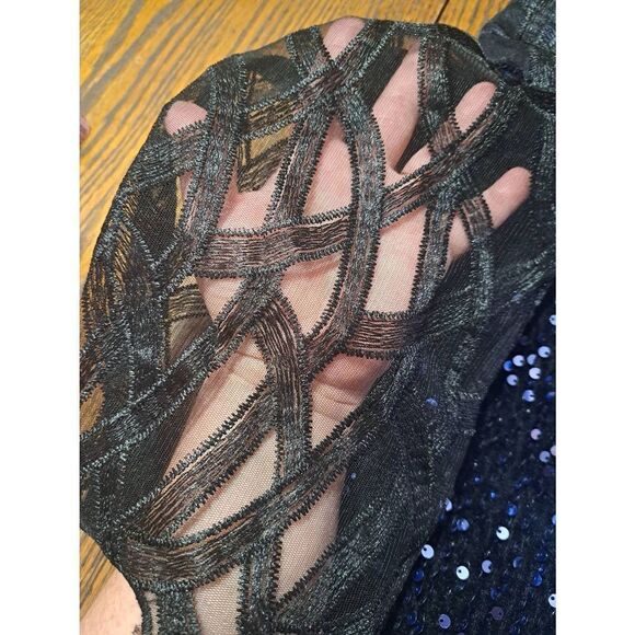 New Fit Like 2X Sequin Lace Bodycon Party Prom Homecoming Special Occasion Dress - Picture 4 of 7